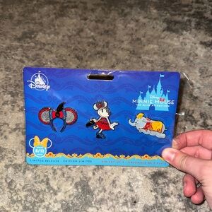 Disney Minnie Mouse The Main Attraction Dumb Pins - 3 Pins, Brand New!